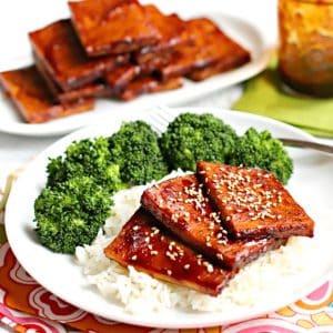 Tofu teriyaki al horno (sin gluten y sin aceite)
