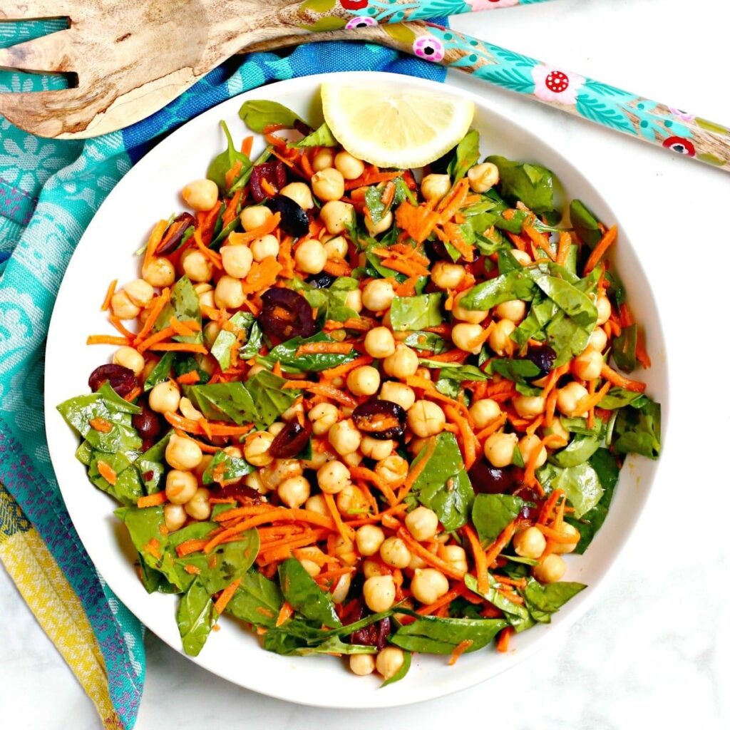 Chickpea Spinach Salad FI 1200
