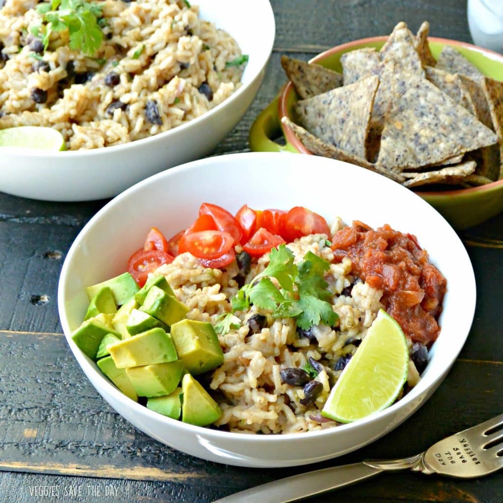Cilantro Rice and Beans with Lime