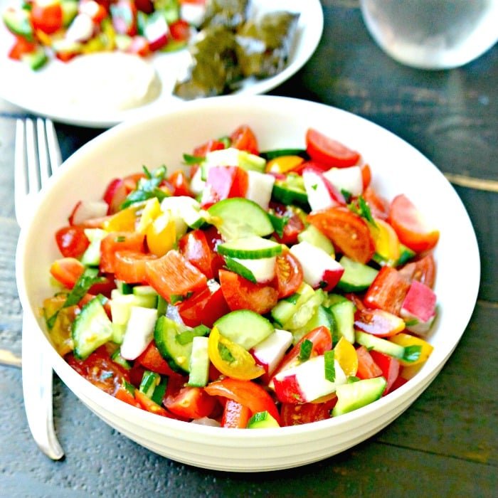 Mediterranean Cucumber Salad FI
